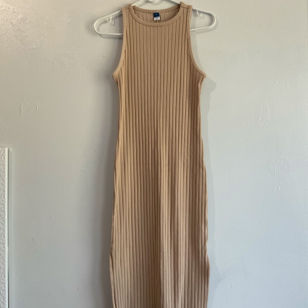 Old Navy Tan Spring Dress (S)